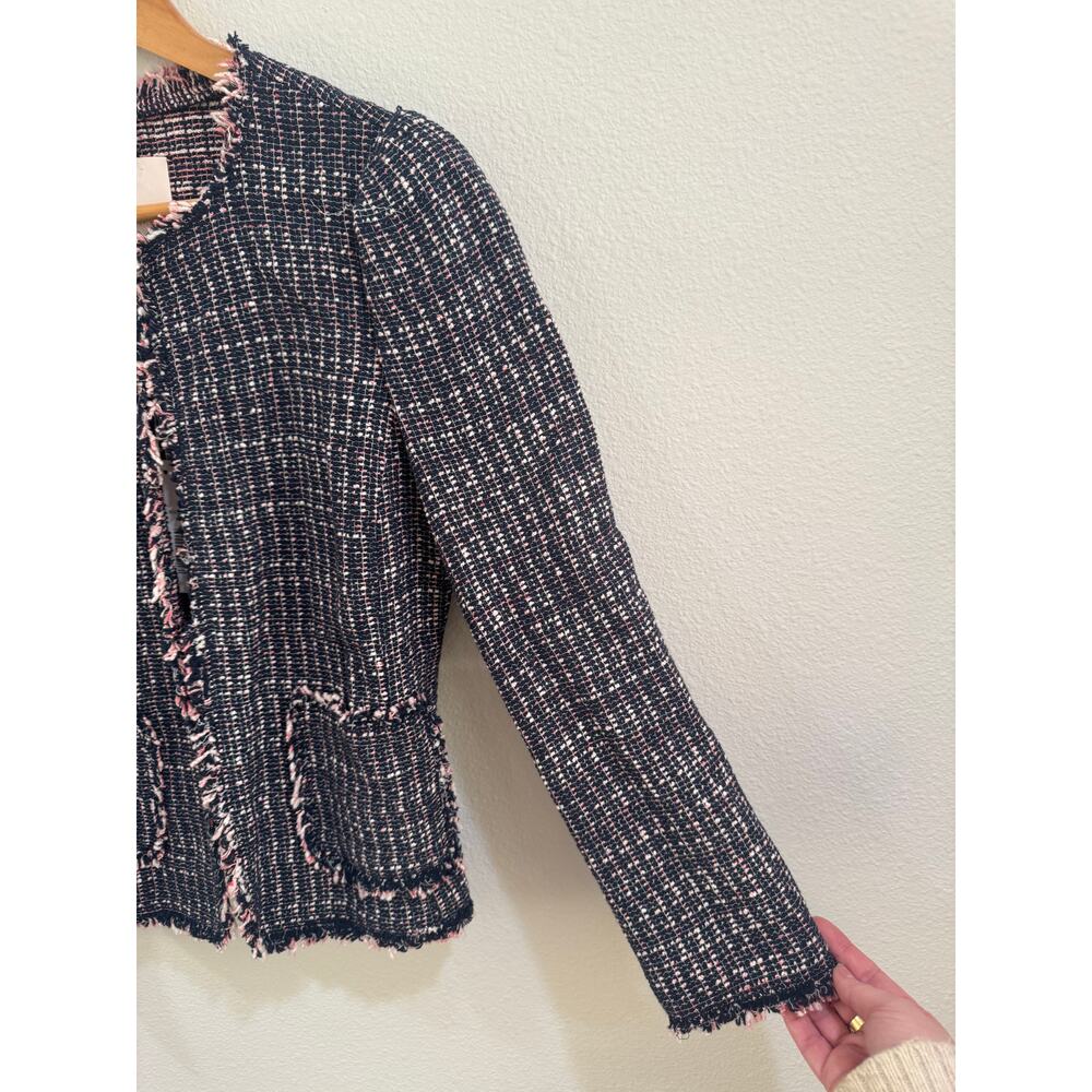 Rebecca Taylor Black and pink tweed blazer NWT - Picture 3 of 6